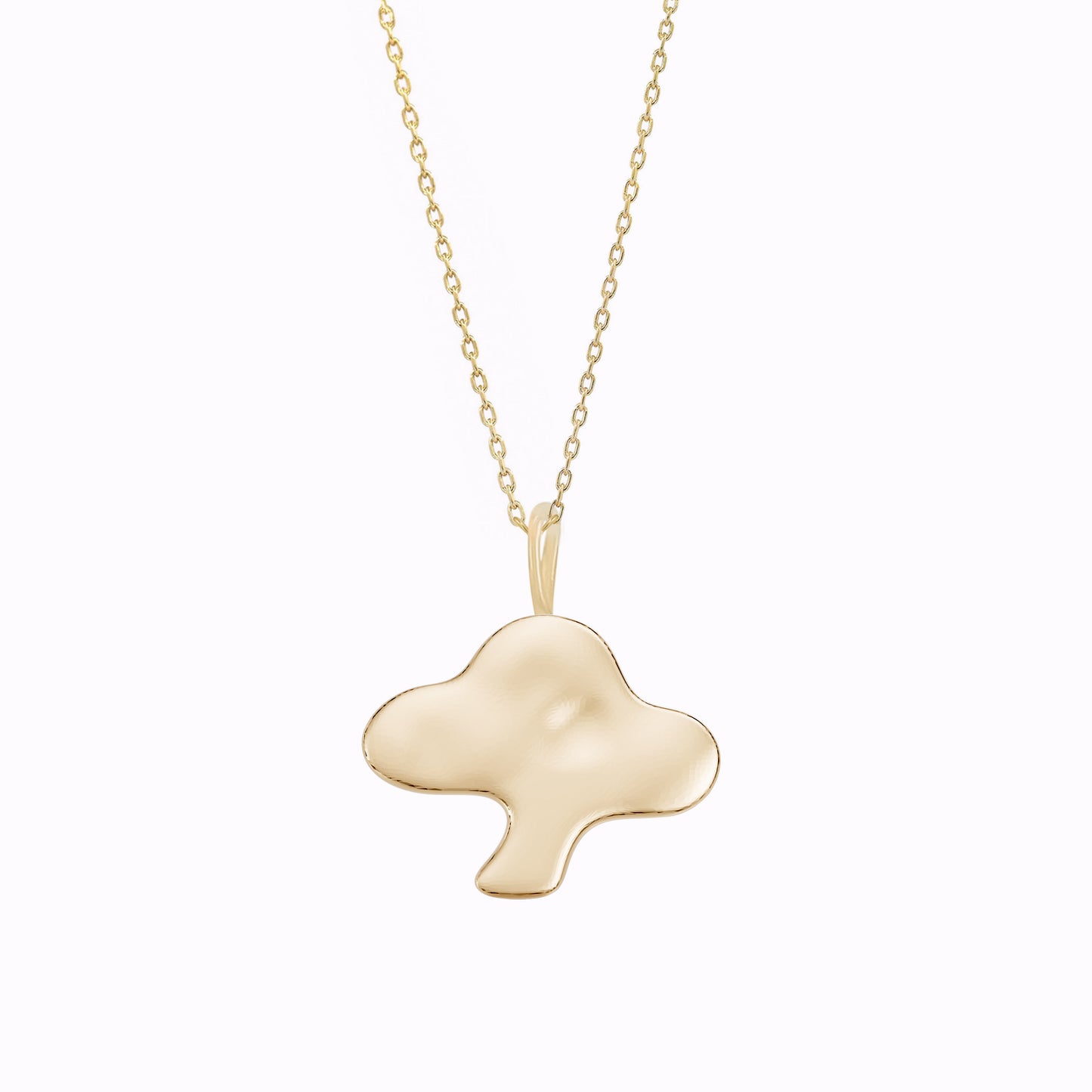 Pine Charm Necklace 14K Solid Gold | Ten Symbols of Longevity 십장생 소나무