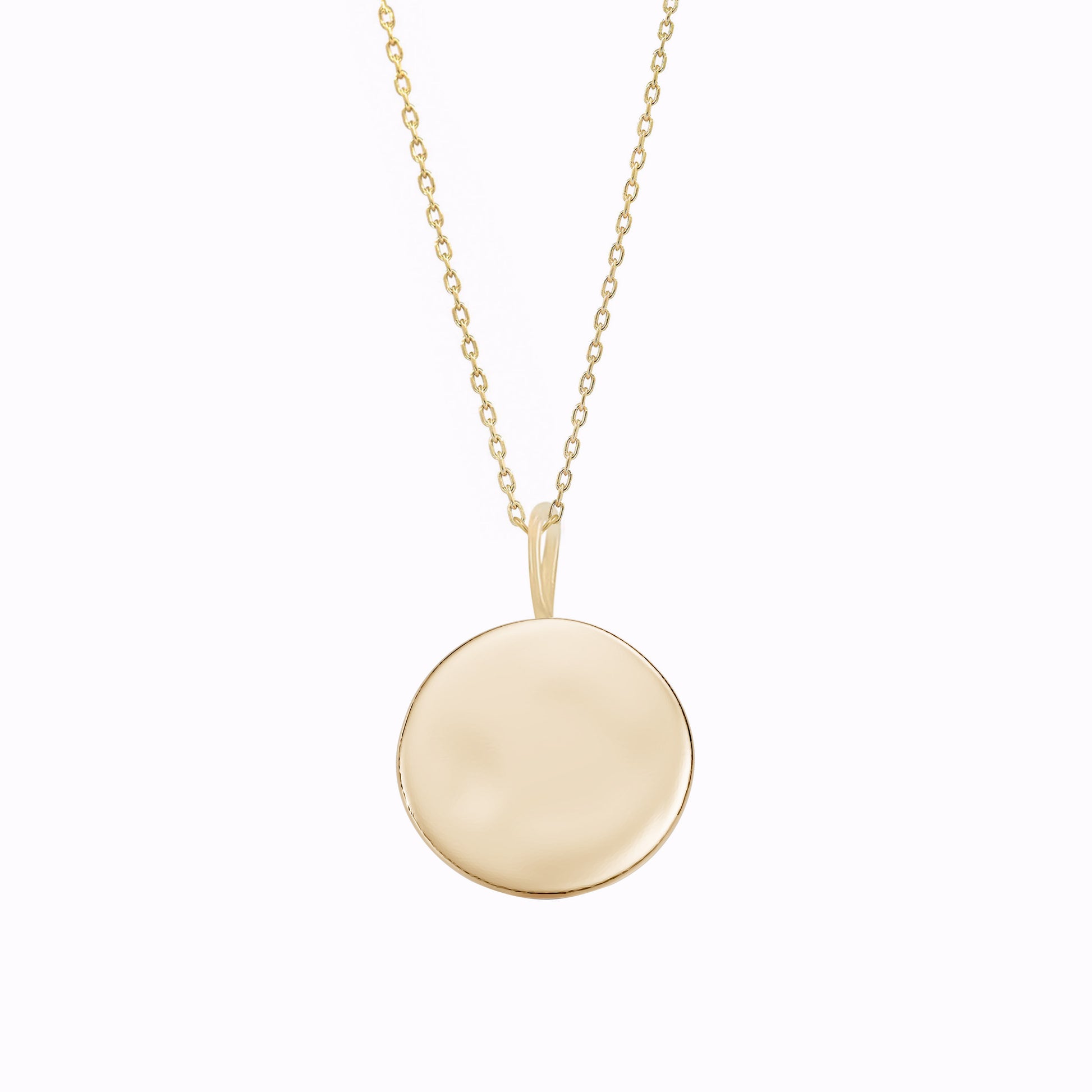 Sun Charm Necklace 14K Solid Gold | Korean Ten Symbols of Longevity 십장생 해