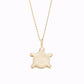 Turtle Charm Necklace 14K Solid Gold | Korean Ten Symbols of Longevity 십장생 거북이