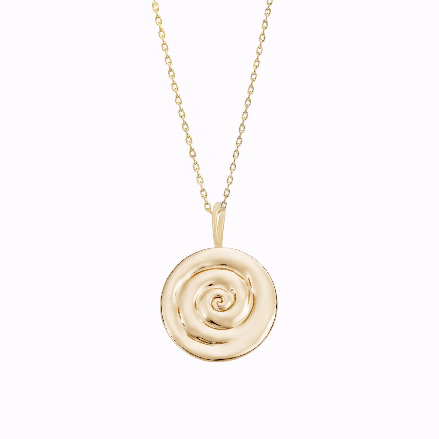 Water Charm Necklace 14K Solid Gold | Ten Symbols of Longevity 십장생 물