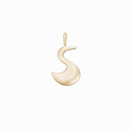 Hak Crane Charm Necklace 14K Solid Gold | The Eternal Ten 학 | Ten Symbols of Longevity 십장생 | BY L’AIMÉ NEW YORK 