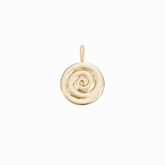 Mul Water Charm Necklace 14K Solid Gold | The Eternal Ten 물 | Ten Symbols of Longevity 십장생 | BY L’AIMÉ NEW YORK 