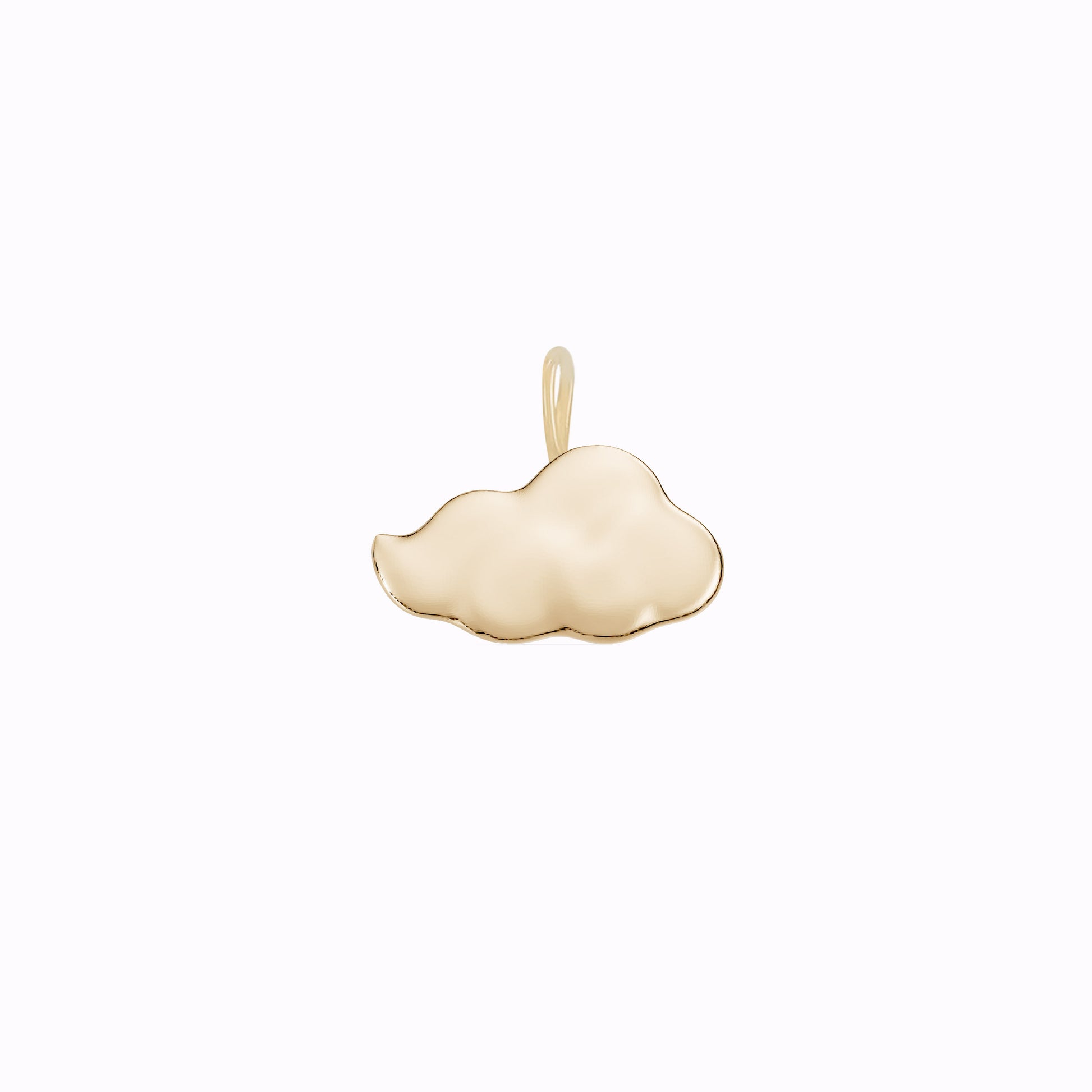 Gureum Cloud Charm Necklace 14K Solid Gold | The Eternal Ten 구름