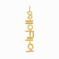 Korean Custom Name Pendant in 14K Solid Gold – Personalized