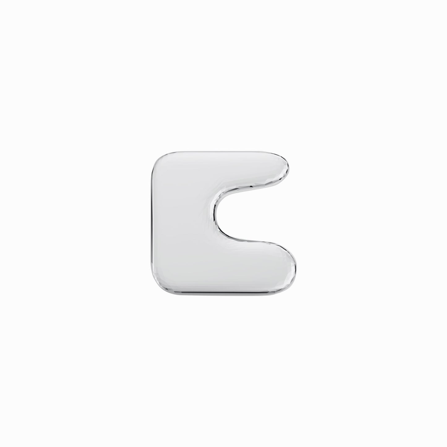 BY L’AIMÉ NEW YORK Puffy Korean Hangul Initial Pendant Sterling Silver  한글 이름 자음 목걸이 팬던트 바이 라이메 뉴욕