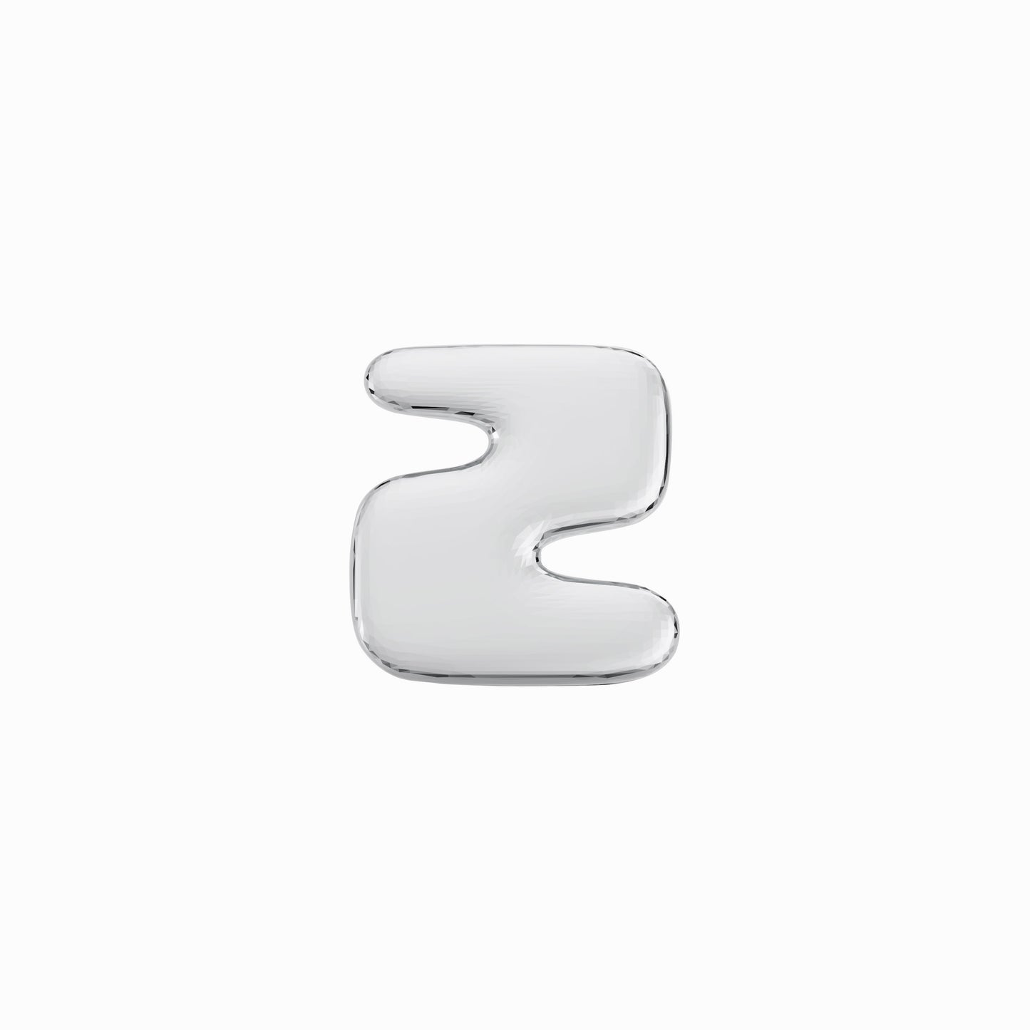 BY L’AIMÉ NEW YORK Puffy Korean Hangul Initial Pendant Sterling Silver  한글 이름 자음 목걸이 팬던트 바이 라이메 뉴욕