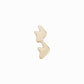 BY LAIME NEW YORK Puffy Korean Hangul Initial Pendant 14K Solid Gold ㅋㅋ