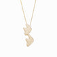 BY LAIME NEW YORK Puffy Korean Hangul Initial Pendant 14K Solid Gold ㅋㅋ