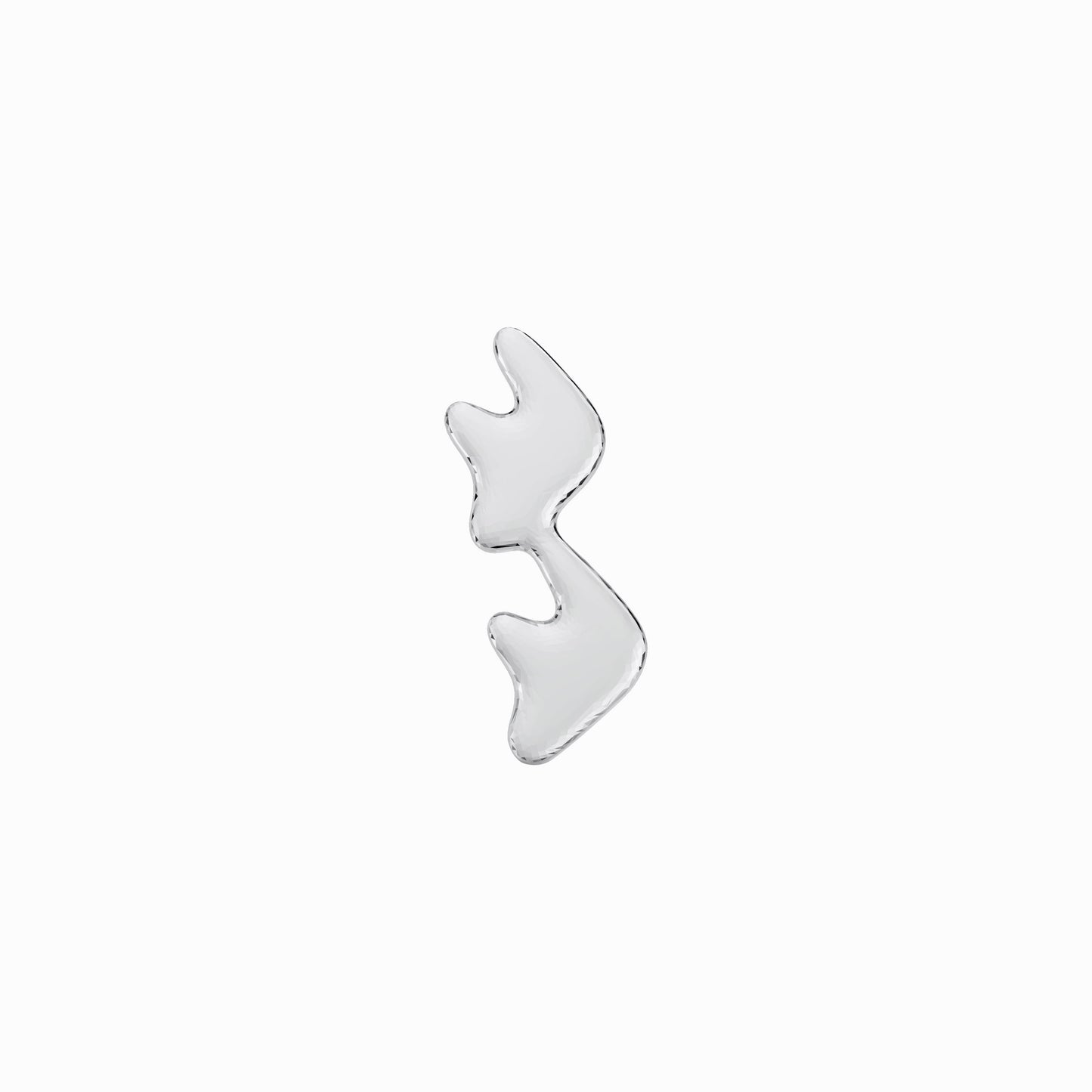 Puffy Korean Hangul Initial Pendant Sterling Silver ㅋㅋ