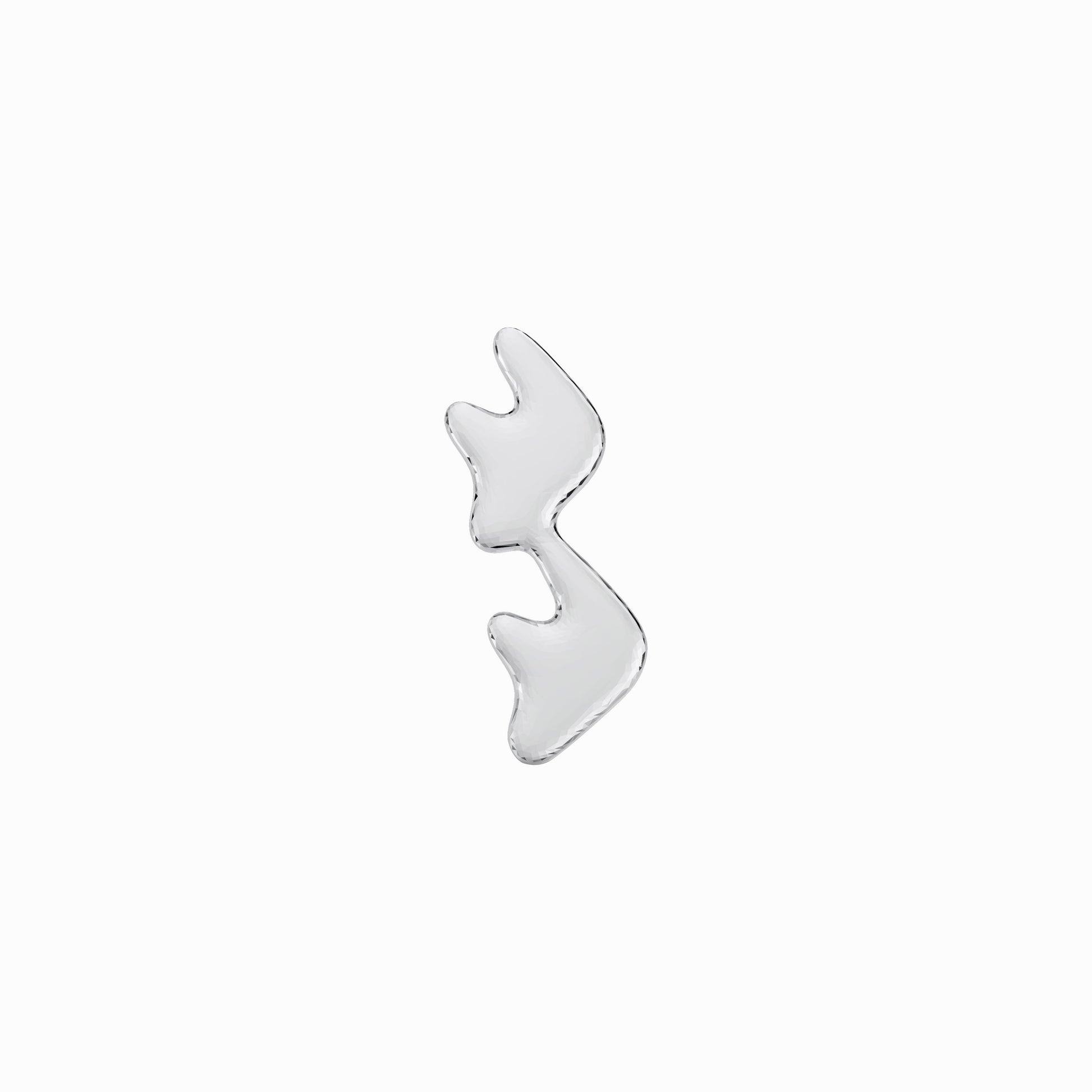 Puffy Korean Hangul Initial Pendant Sterling Silver ㅋㅋ