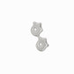 Puffy Hangul Initial Korean Letter Pendant Silver ㅎㅎ 한글 목걸이 | BY L’AIMÉ NEW YORK 
