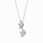 Puffy Hangul Initial Korean Letter Pendant Silver ㅋㅋ 한글 목걸이 | BY L’AIMÉ NEW YORK 