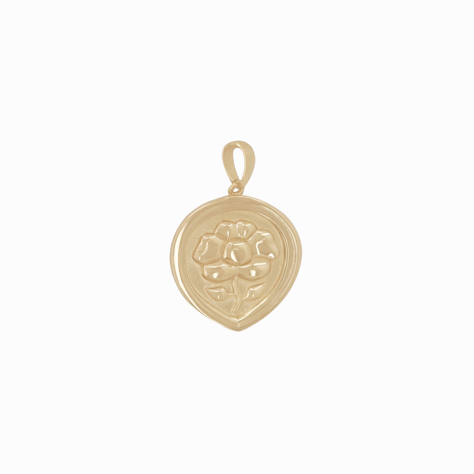 Hanok Giwa Roof Tile Korea Pendant 14K Solid gold