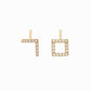 Hangul Initial Natural Diamond Necklace Korean Letter Charm 14K Solid Gold ㅁ - Personalized