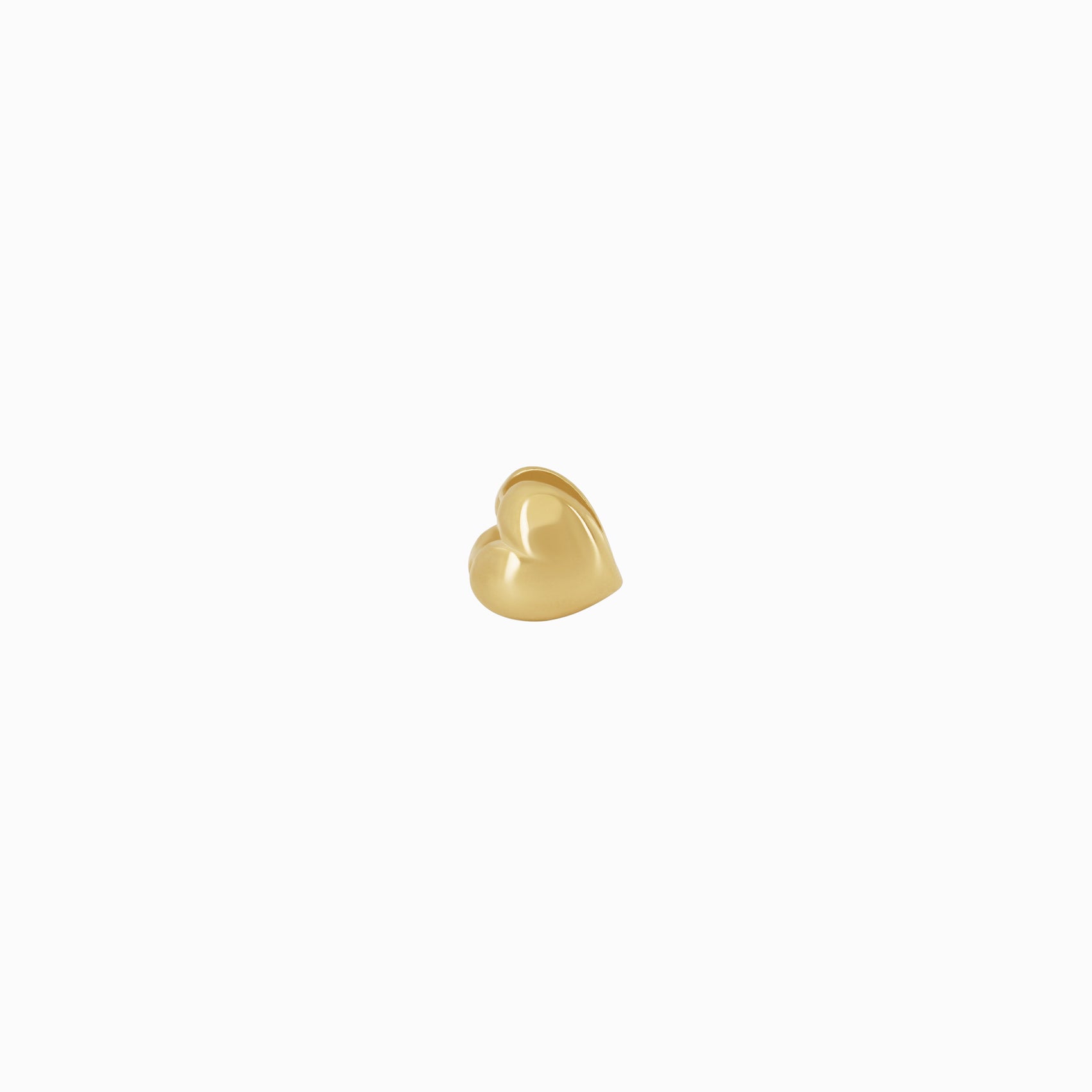 Eclipse Heart Charm 14K Solid Gold