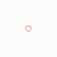 Eclipse Open Heart Diamond 14k Rose Gold Charm