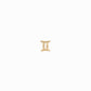 Eclipse Gemini Zodiac Charm 14K Gold