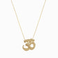 Eclipse Om ॐ Pendant Necklace 14K Solid Gold