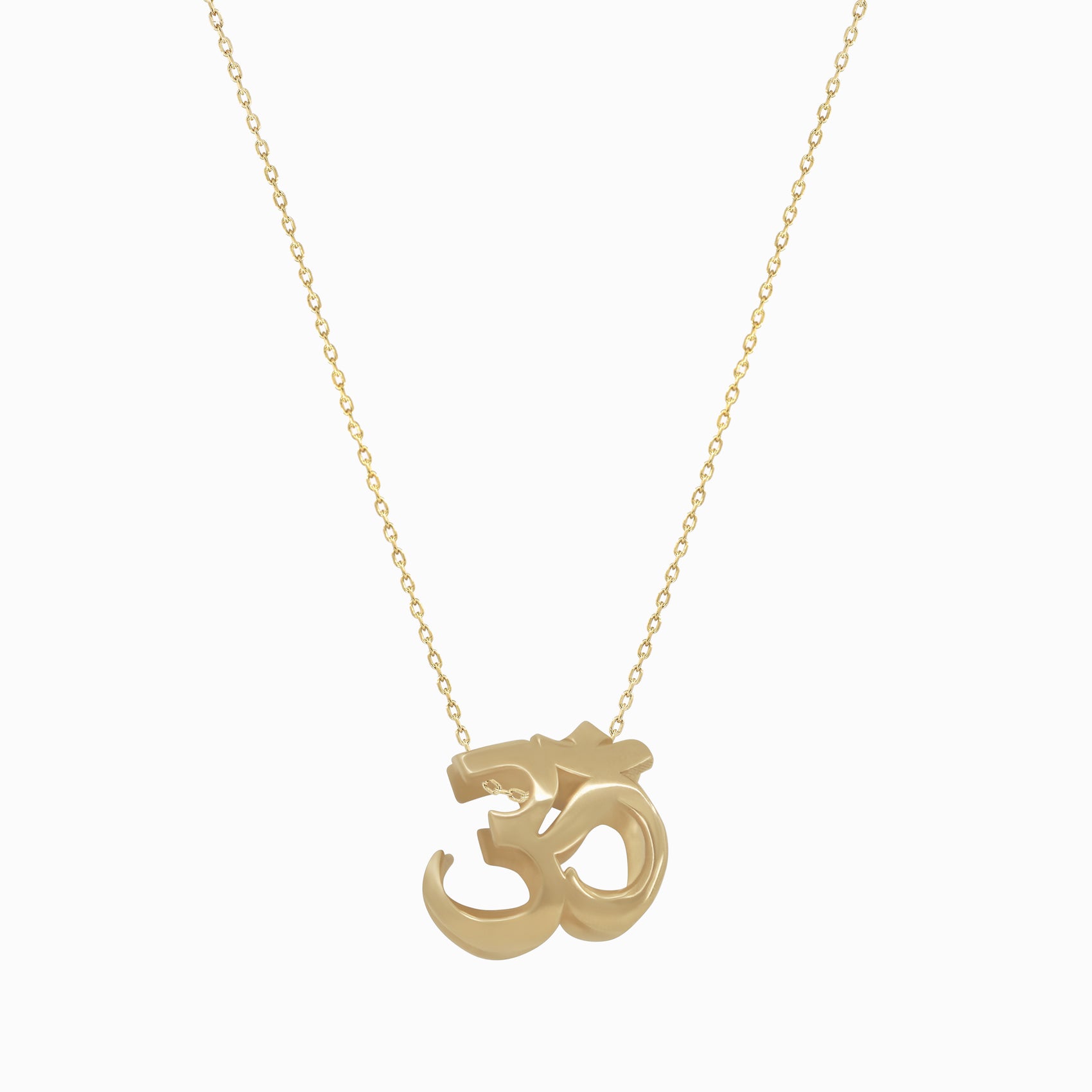 Eclipse Om ॐ Pendant Necklace 14K Solid Gold