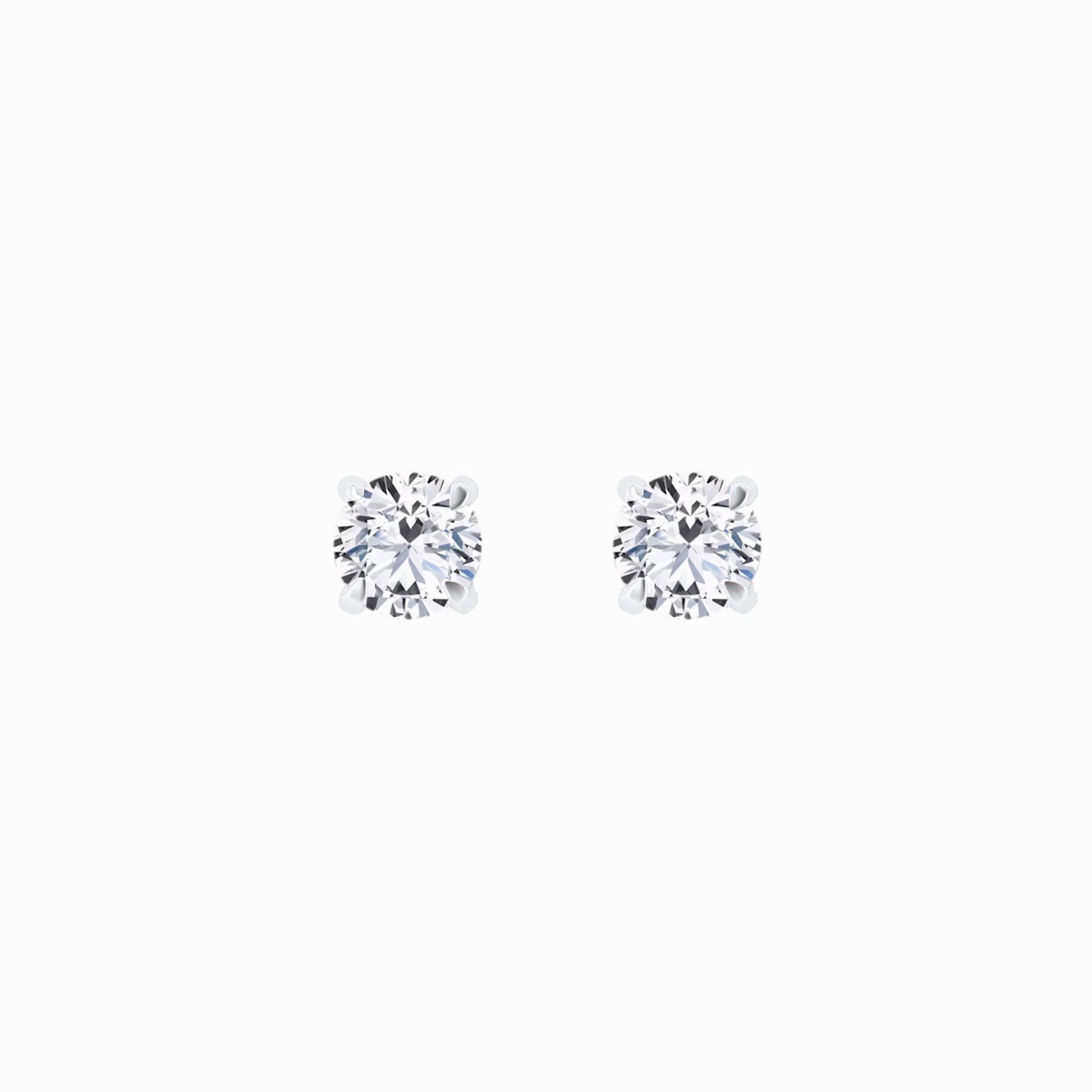 Lab Diamond Round Solitaire Stud Earrings (0.46 ct. tw.)