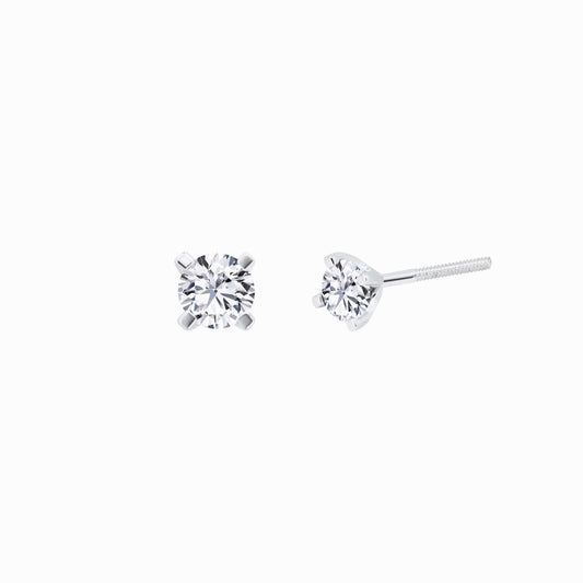 Lab Diamond Round Solitaire Stud Earrings (0.47 ct. tw.)