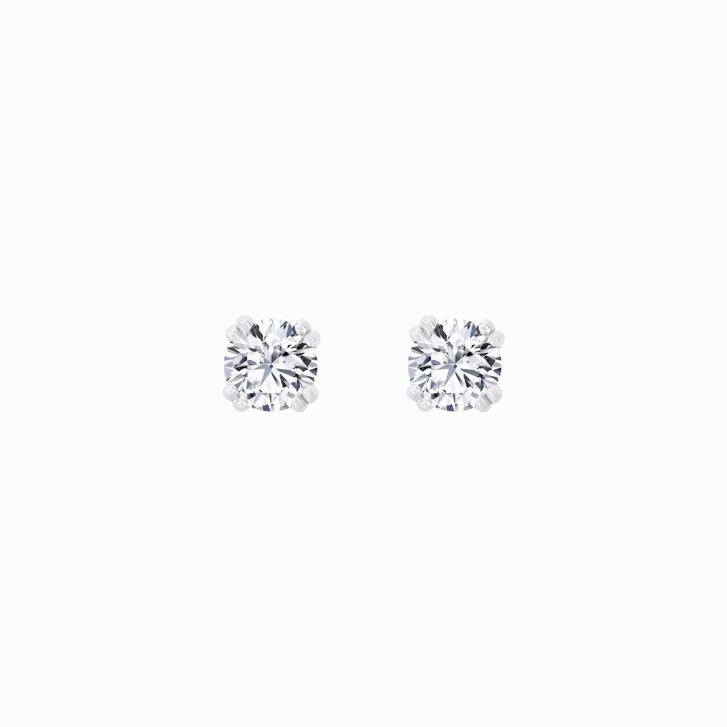 Lab Diamond Round Solitaire Stud Earrings (0.51 ct. tw.)