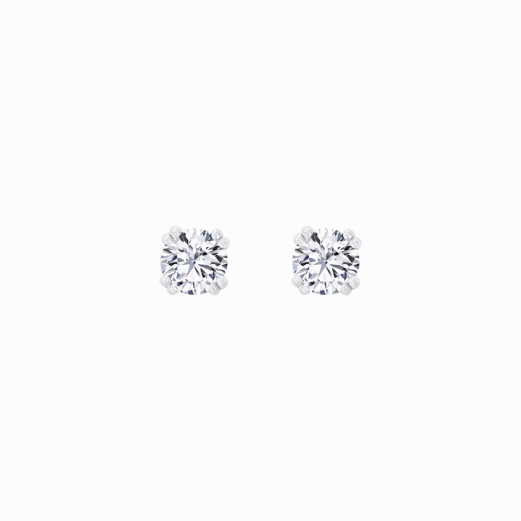 Lab Diamond Round Solitaire Stud Earrings (0.51 ct. tw.)