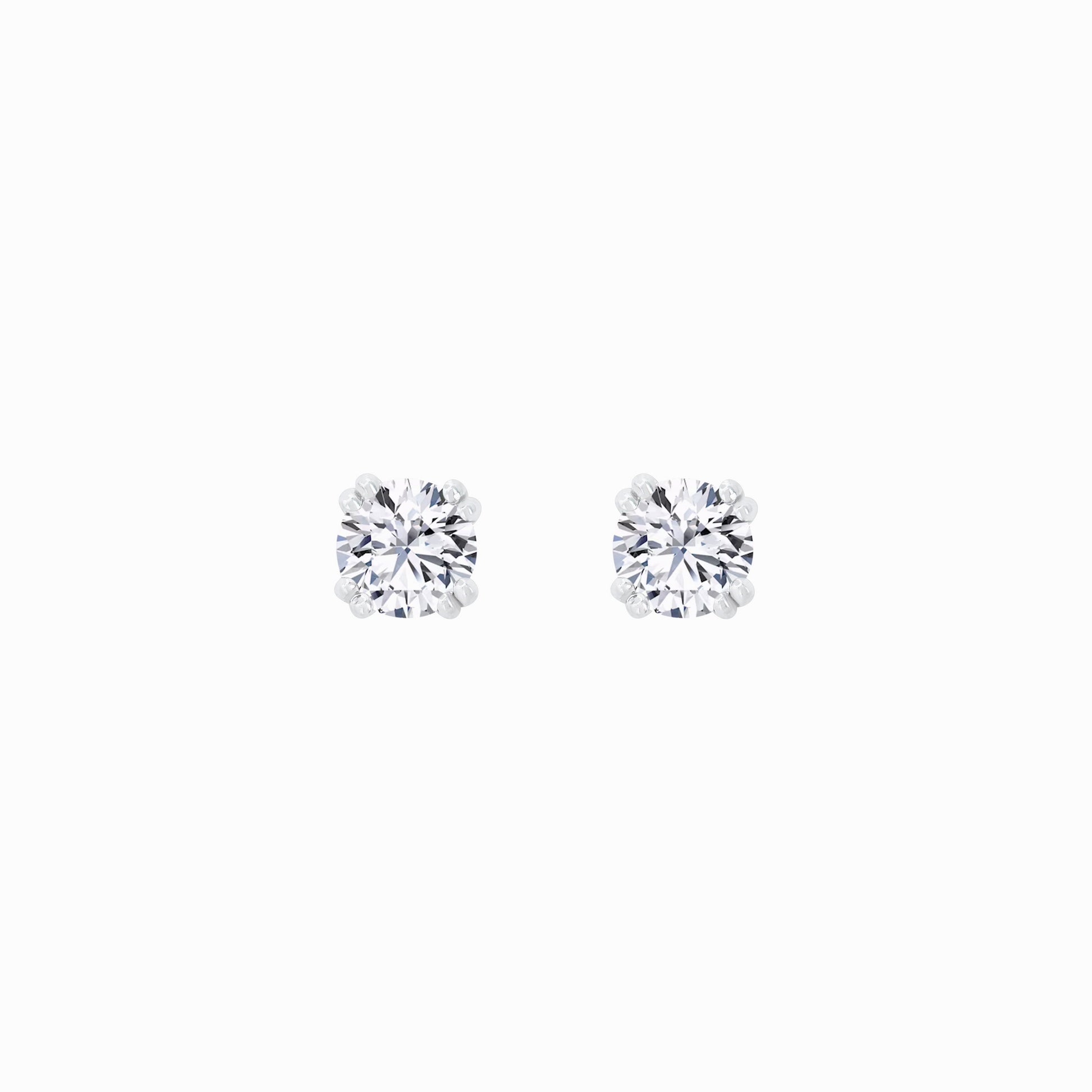 Lab Diamond Round Solitaire Stud Earrings (0.51 ct. tw.)