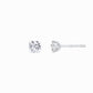 Lab Diamond Round Solitaire Stud Earrings 10K White Gold (0.51 ct. tw.)
