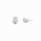 Lab Diamond Oval Stud Earrings 18K White Gold (2.08 ct. tw.)