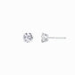 Lab Diamond Round Solitaire Stud Earrings 10K White Gold (1.04ct. tw.)