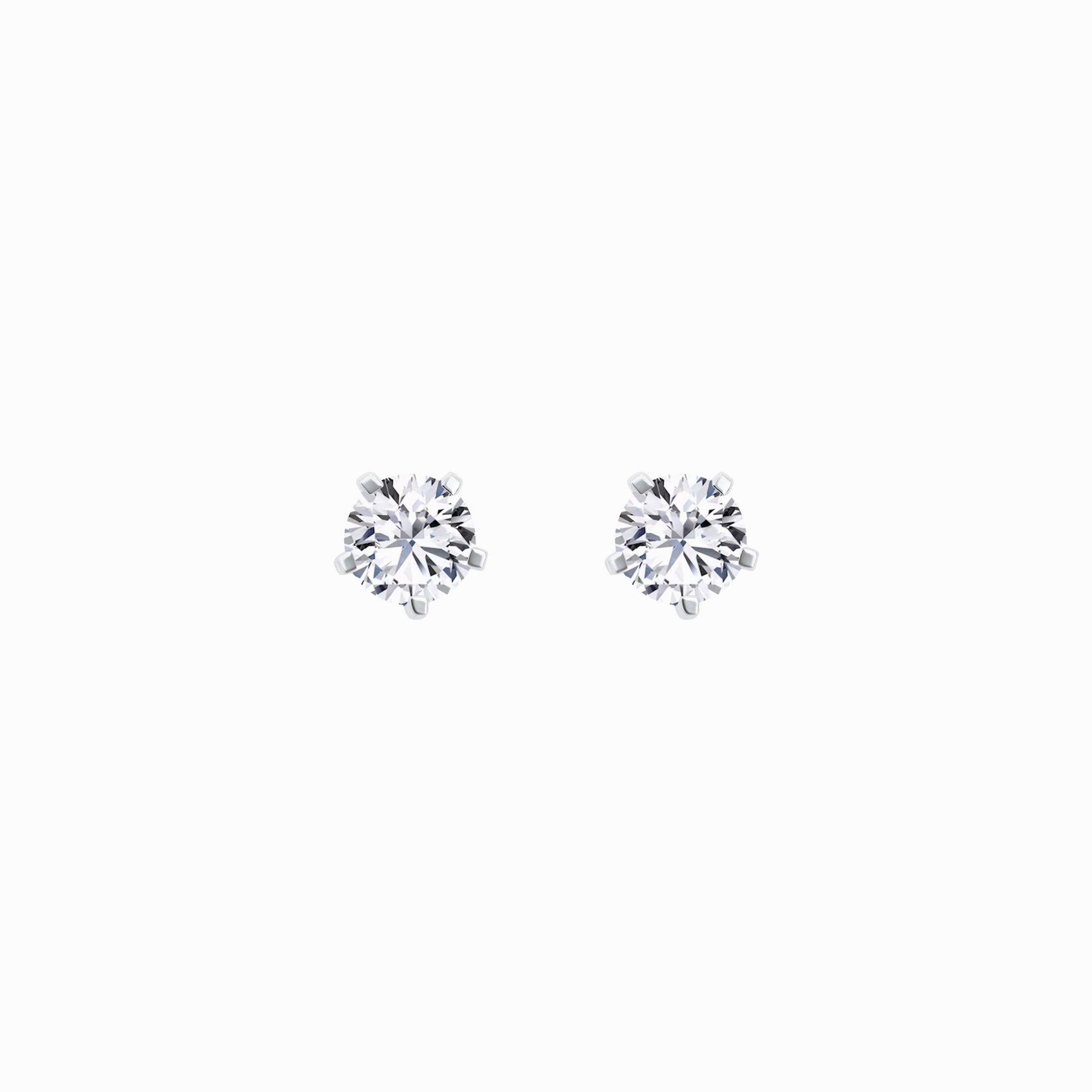 Lab Diamond Round Solitaire Stud Earrings 10K Gold (1.62ct. tw.)