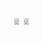 Lab Diamond Emerald Cut Stud Earrings 18K White Gold (3.09 ct. tw.)