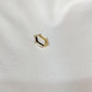 Hexagon Baguette Lab Diamond Hoop Earrings 14K Solid Gold -12mm