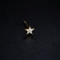 Star Pavé Lab Diamond Stud Earrings 14K Gold