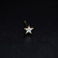 Star Pavé Lab Diamond Stud Earrings 14K Gold