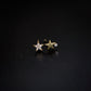 Star Pavé Lab Diamond Stud Earrings 14K Gold