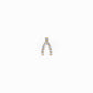 Wishbone Earring Pavé Lab Diamond 14K Solid Gold