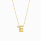 J Initial Letter Point Natural Diamond Necklace 14K Solid Gold