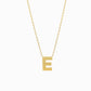 A Initial Letter Necklace 14K Solid Gold