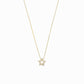 Eclipse Star Pavé Diamond Pendant 14K Solid Gold
