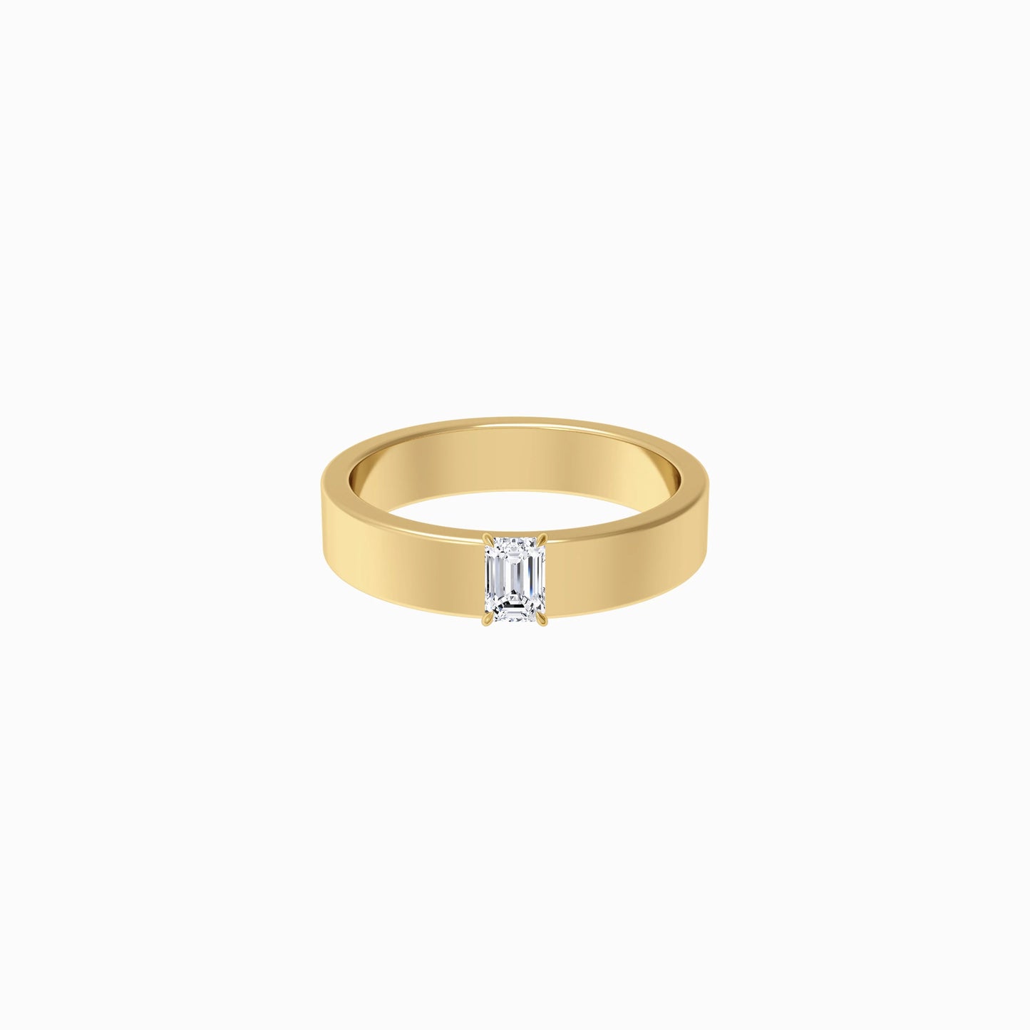 Emerald Cut Diamonds Ring Gold | MINE