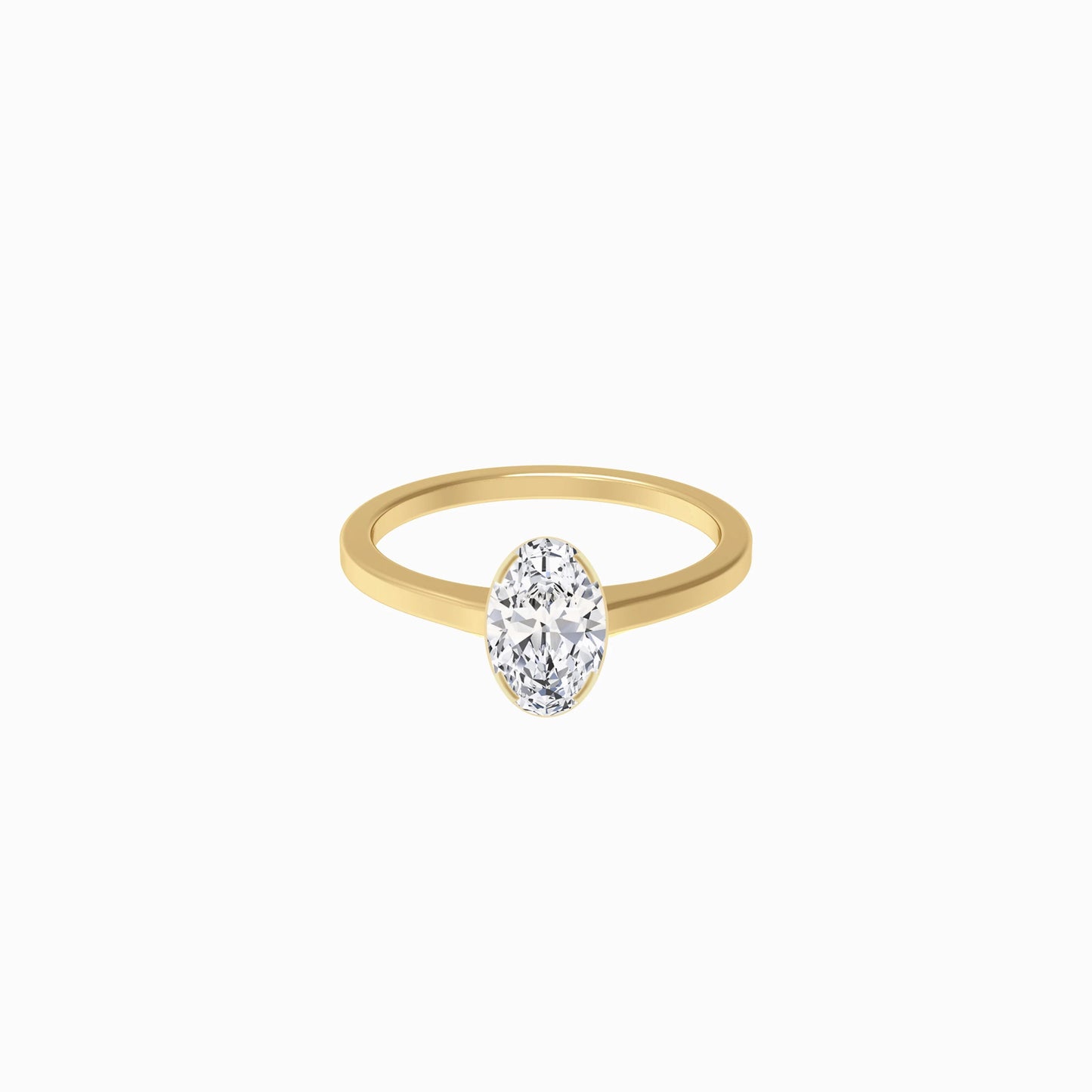 Oval Cut Diamond Ring Gold | REVE