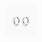First Bond Organic Wavy Hoop Earrings Small