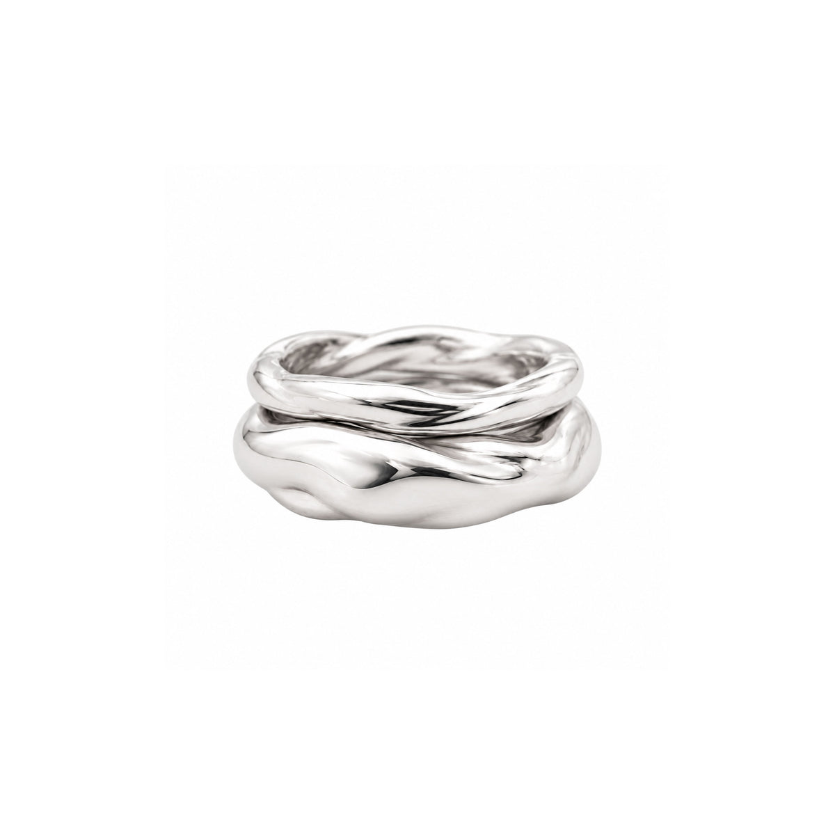First Bond Sculptural Stacking Ring Set