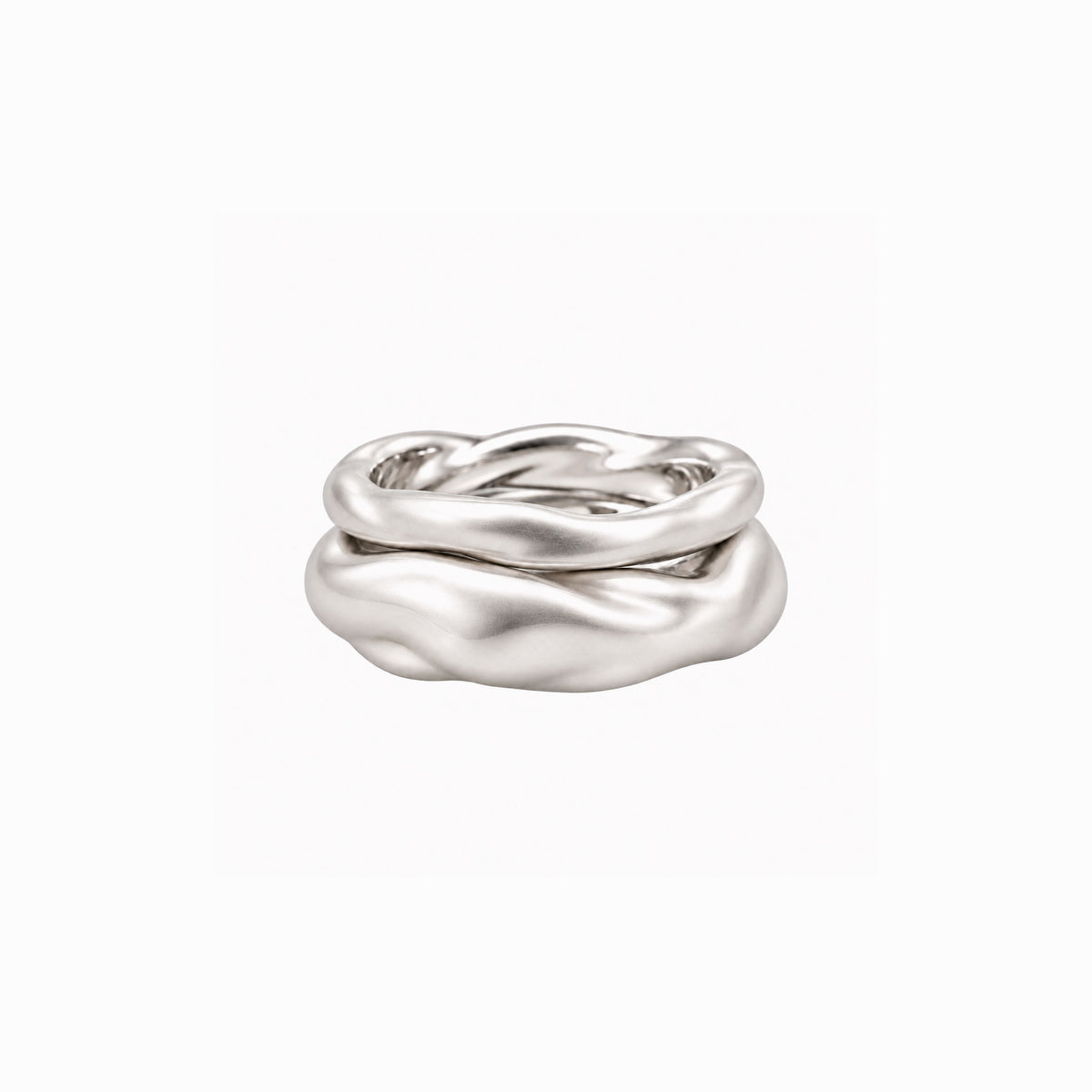 First Bond large sculptural organic ring inspired by the umbilical cord by BY L’AIMÉ NEW YORK