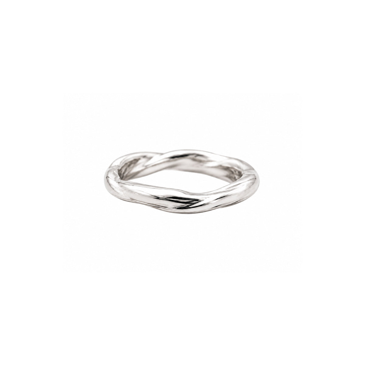 First Bond Large Small Stacking sculptural Ring Set  inspired by the umbilical cord by BY L’AIMÉ NEW YORK