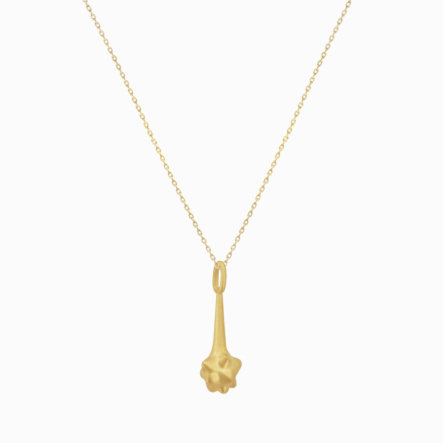 Korean Guardian Dokkaebi Magic Club Pendant 14K Solid Gold 도깨비 목걸이 방망이 팬던트