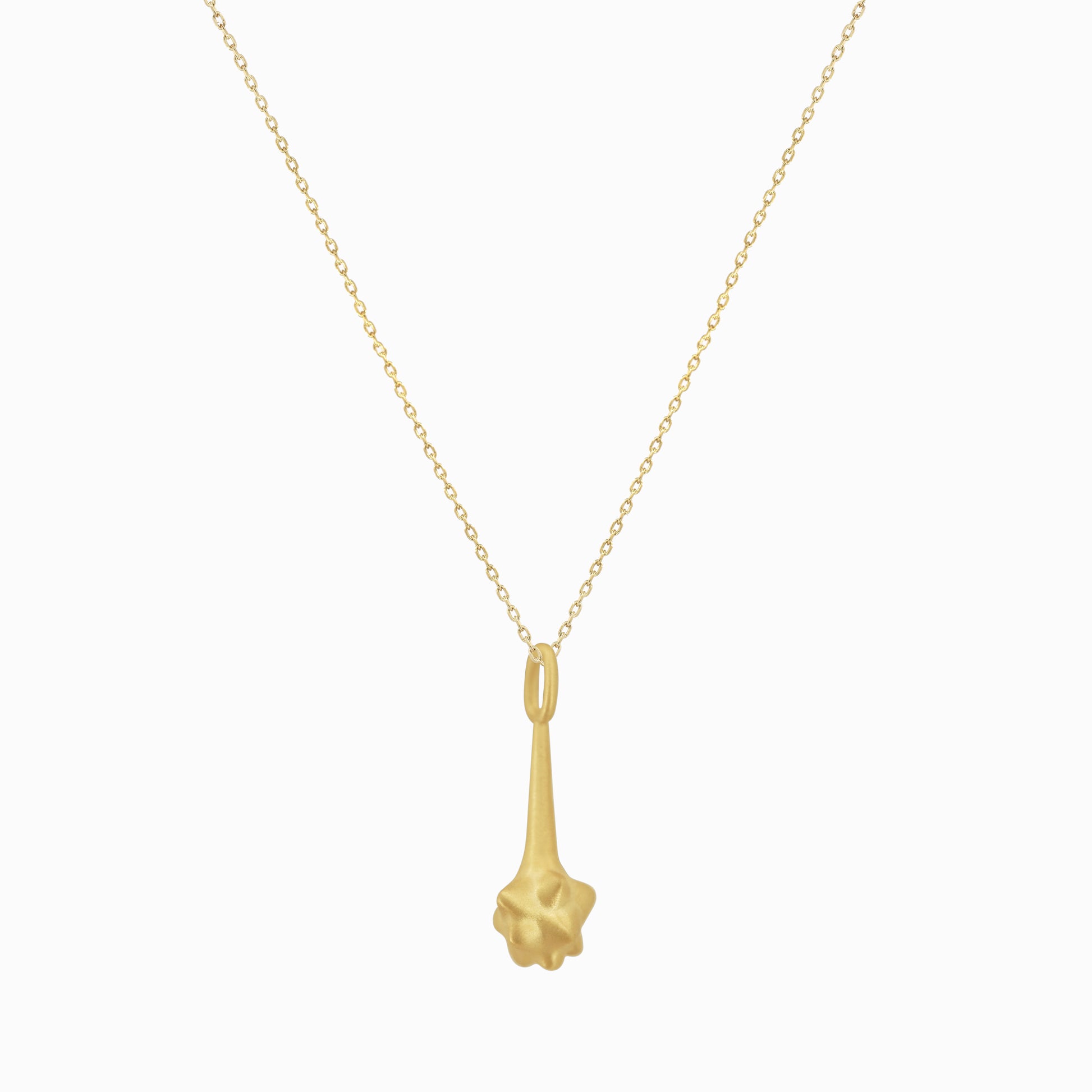 Korean Guardian Dokkaebi Magic Club Pendant 14K Solid Gold 도깨비 목걸이 방망이 팬던트
