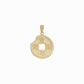 Sangpyeong Tongbo Korean Coin Pendant Necklace 14K Solid Gold